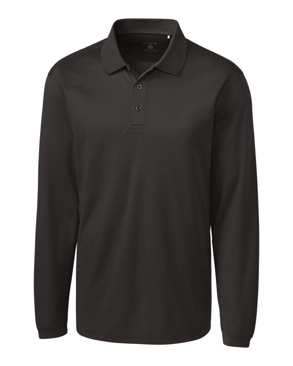 Clique Men's Ice Pique Long Sleeve Tech Polo