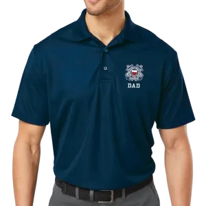 Coast Guard Dad Polo (Navy)