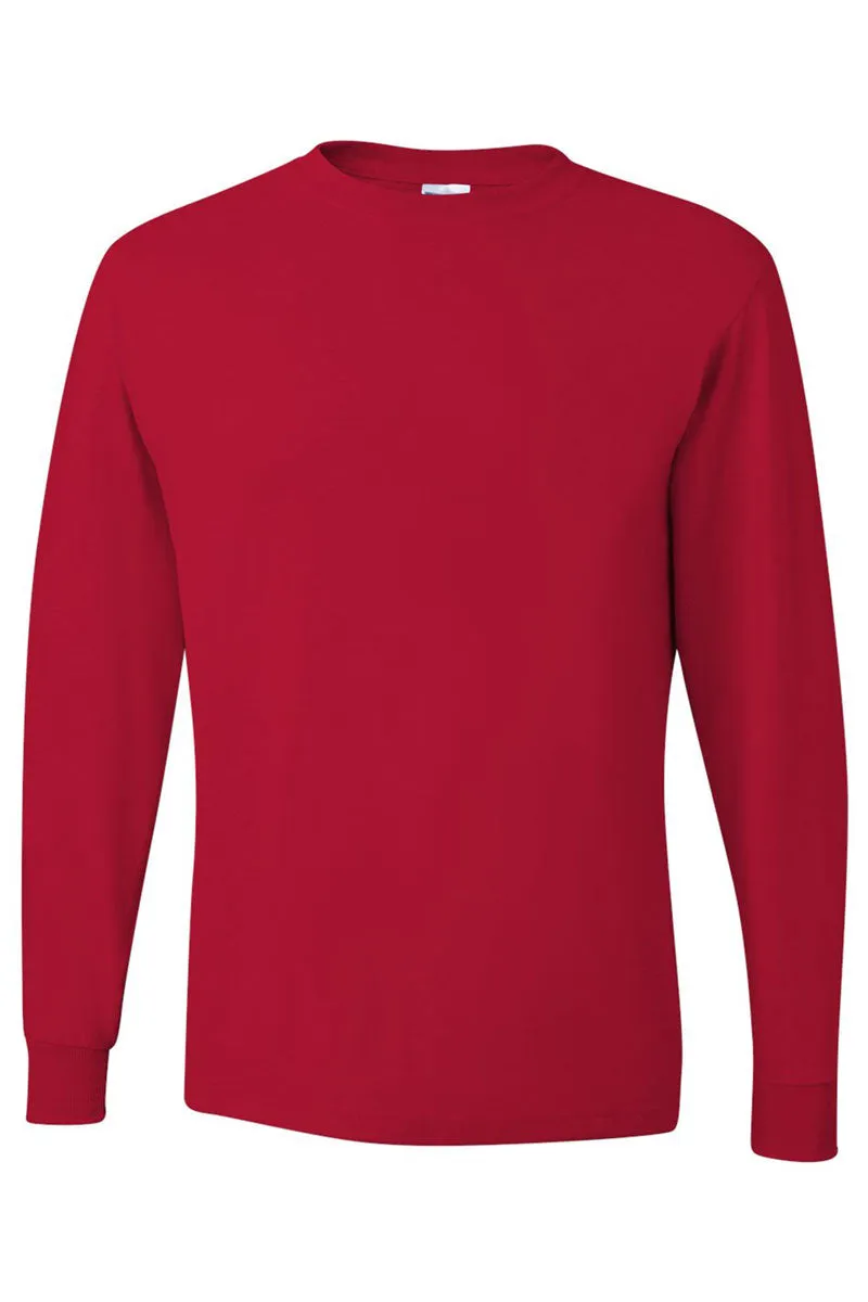 Come In That Dug Out #BASEBALLMOMLIFE Puff Vinyl Unisex Dri-Power Long-Sleeve 50/50 Tee