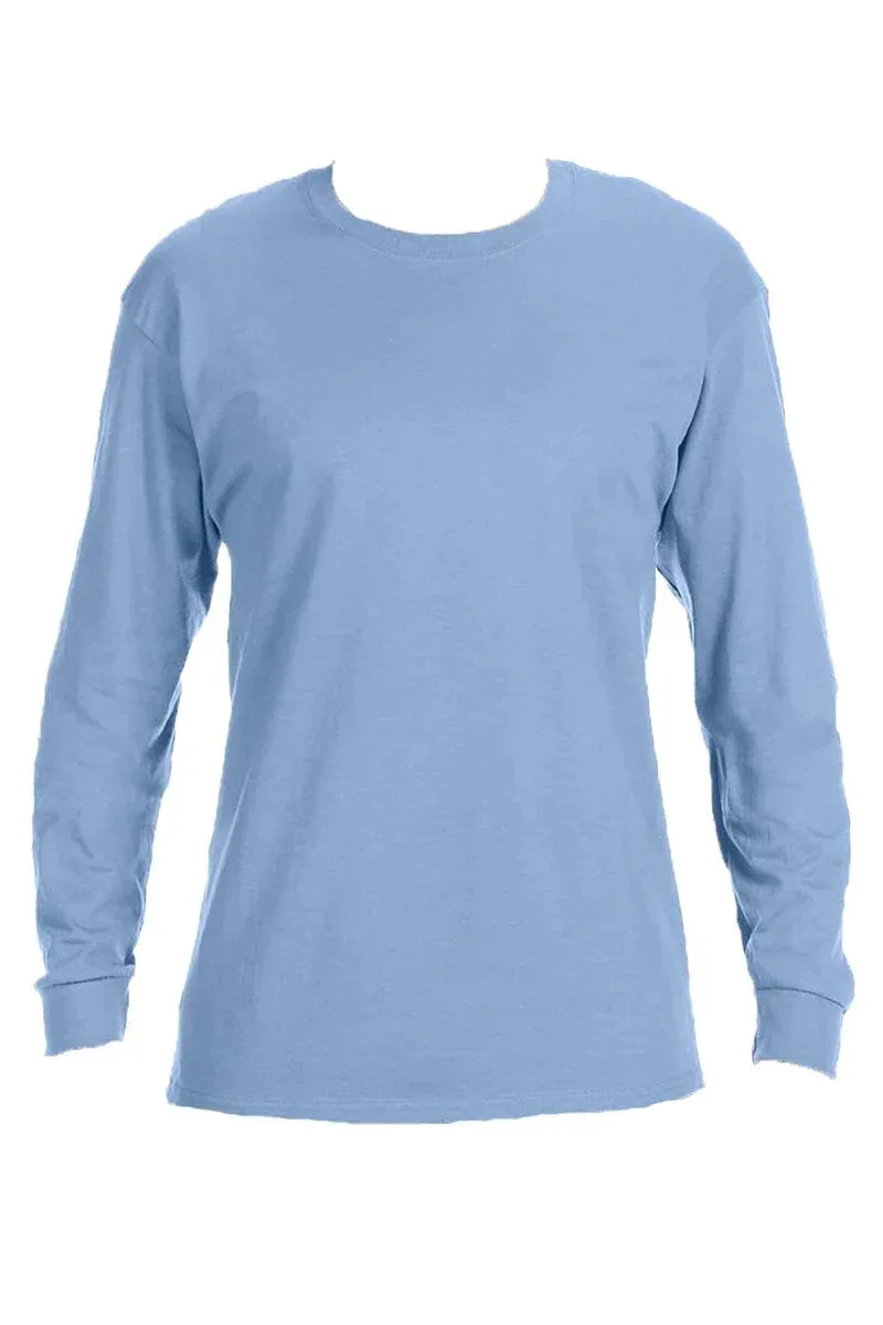 Come In That Dug Out #BASEBALLMOMLIFE Puff Vinyl Unisex Dri-Power Long-Sleeve 50/50 Tee