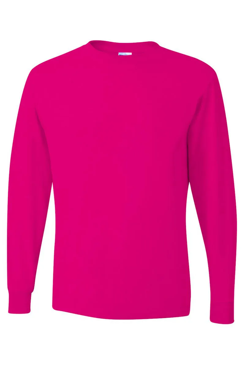Come In That Dug Out #BASEBALLMOMLIFE Puff Vinyl Unisex Dri-Power Long-Sleeve 50/50 Tee