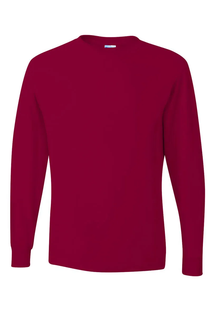 Come In That Dug Out #BASEBALLMOMLIFE Puff Vinyl Unisex Dri-Power Long-Sleeve 50/50 Tee