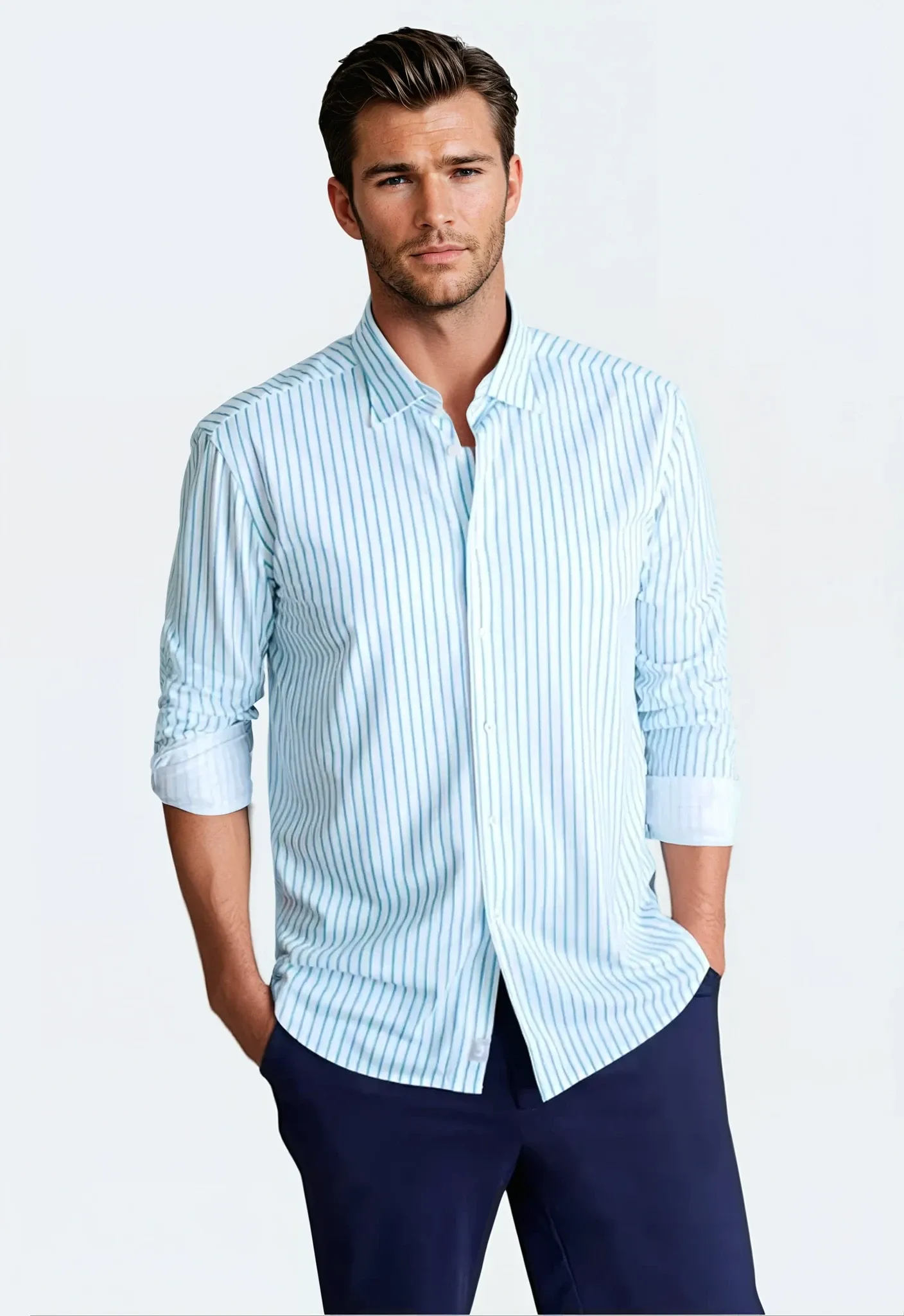 Corsica Stripe Long Sleeve Tech Shirt