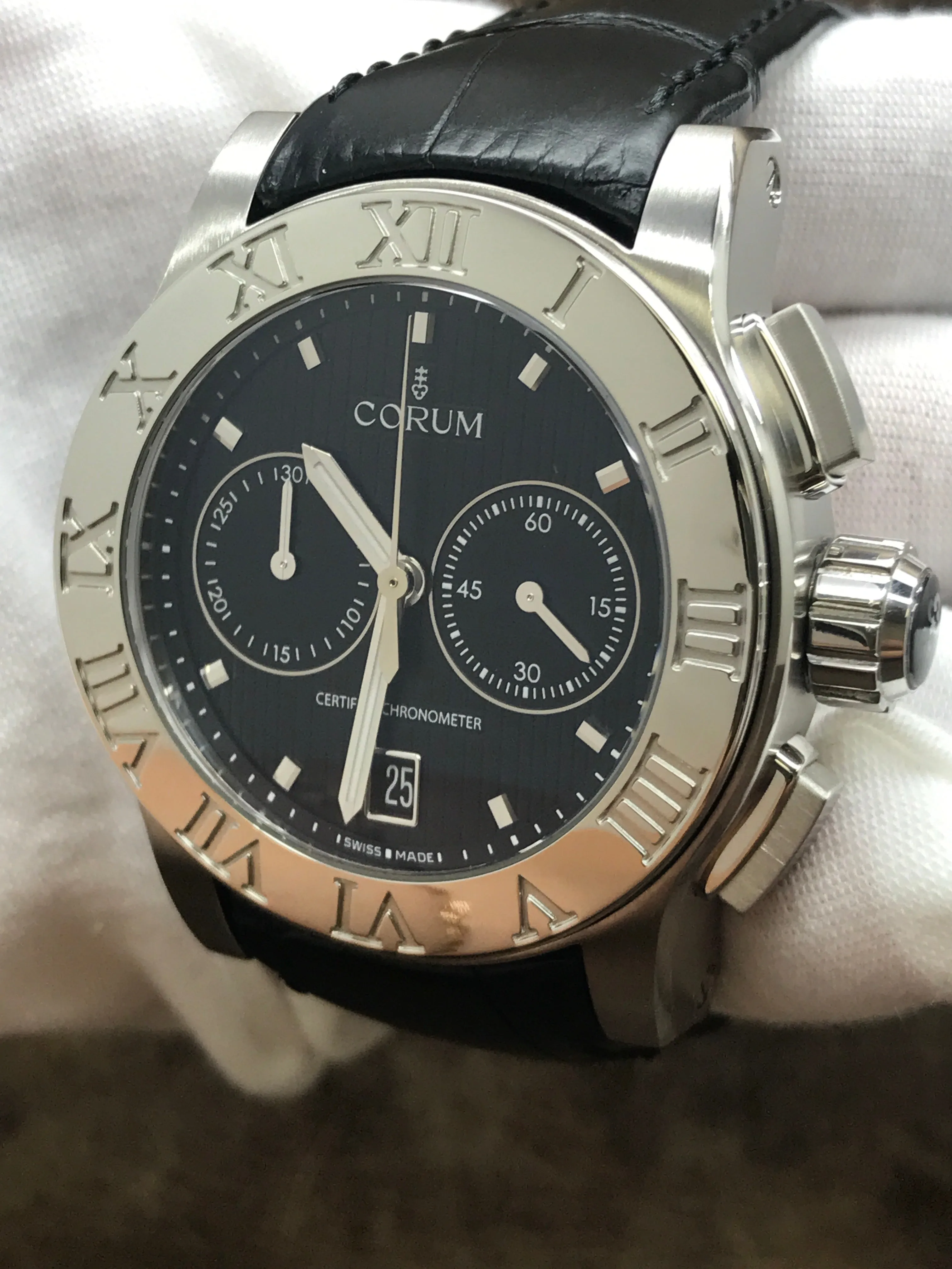 Corum Romvlvs 02.0012 Black Dial Automatic Men's Watch