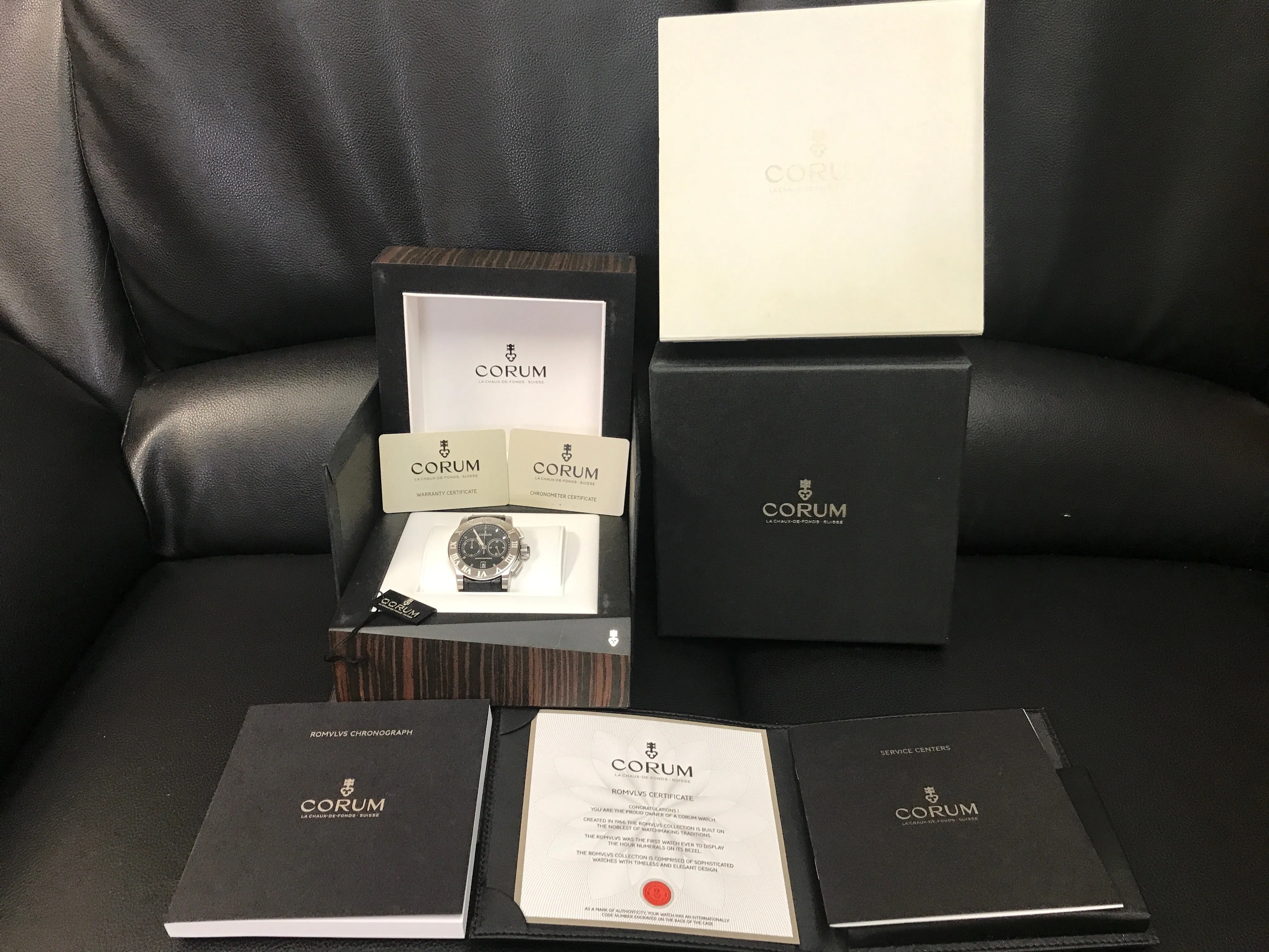 Corum Romvlvs 02.0012 Black Dial Automatic Men's Watch