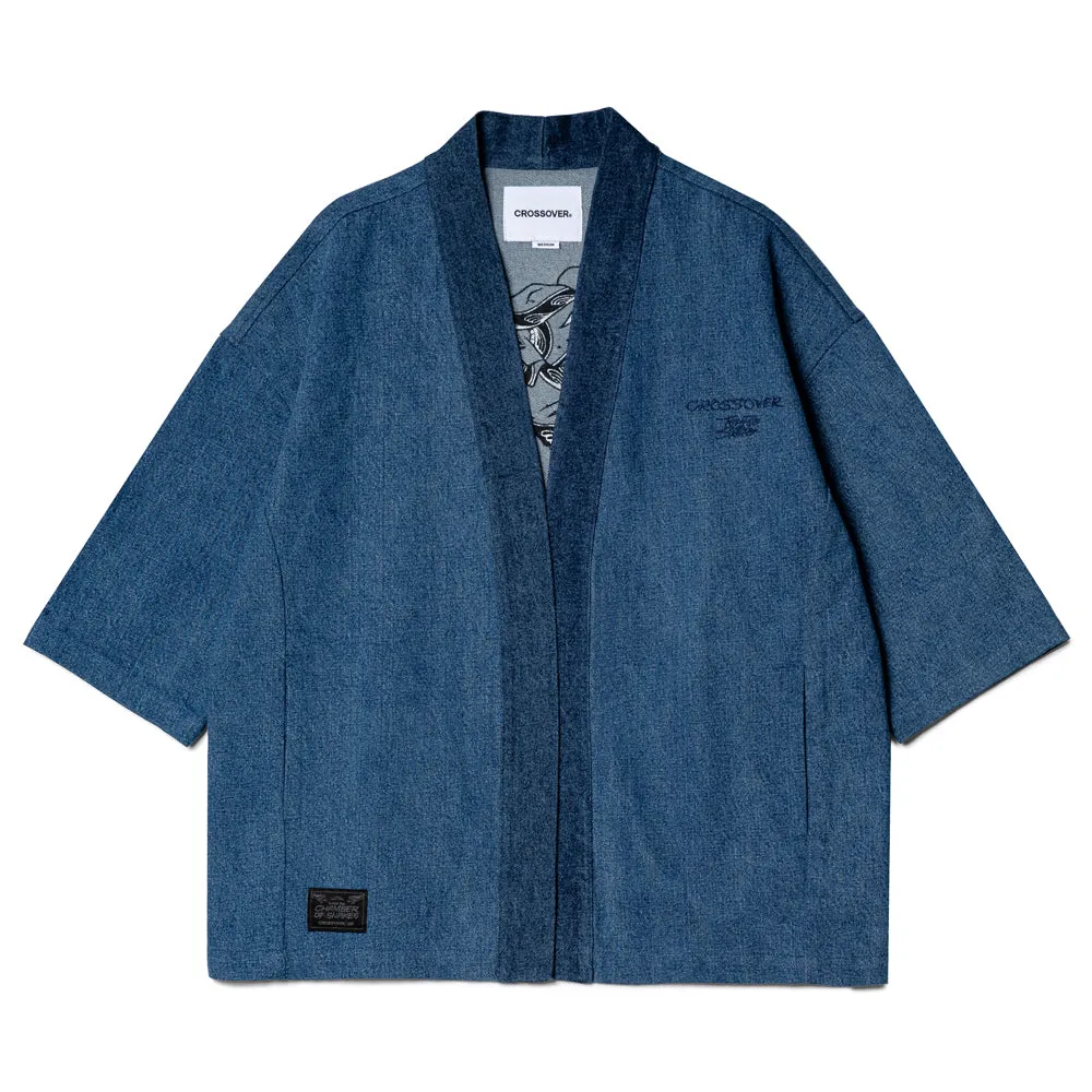 Crossover x Temple of Skate 'The Push' Kimono Jacket | Denim