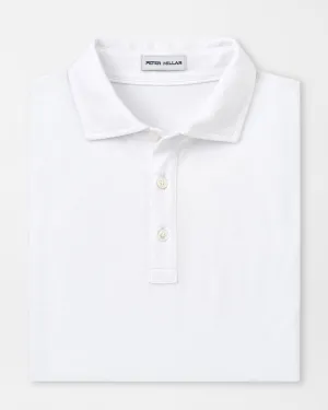 CROWN COMFORT COTTON SHORT SLEEVE POLO - WHITE
