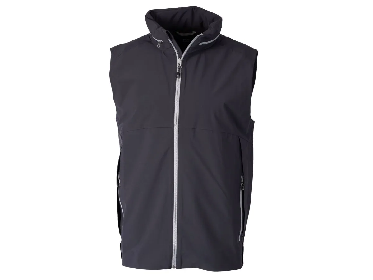 Cutter & Buck Mens Vapor Water Repellent Full Zip Rain Vest