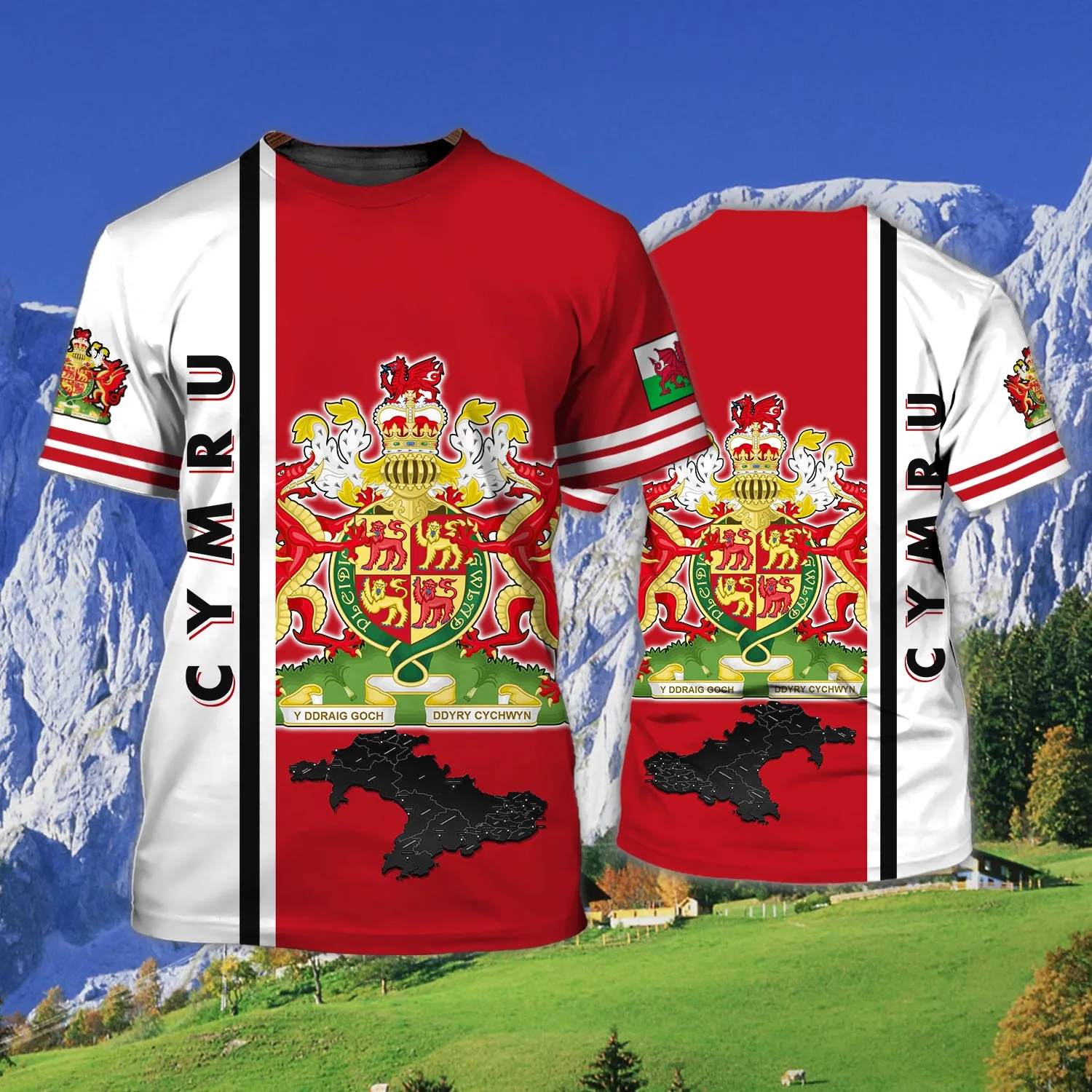 Cymru - 3D Full Print - 1386