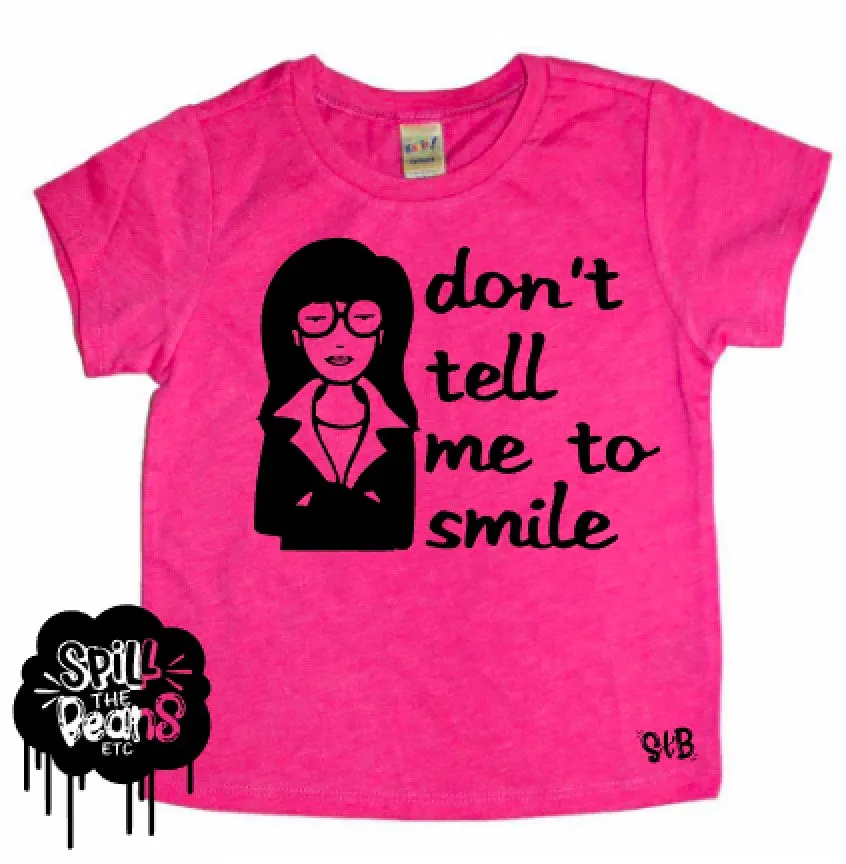 Daria Don't Tell Me to Smile Kids Tee