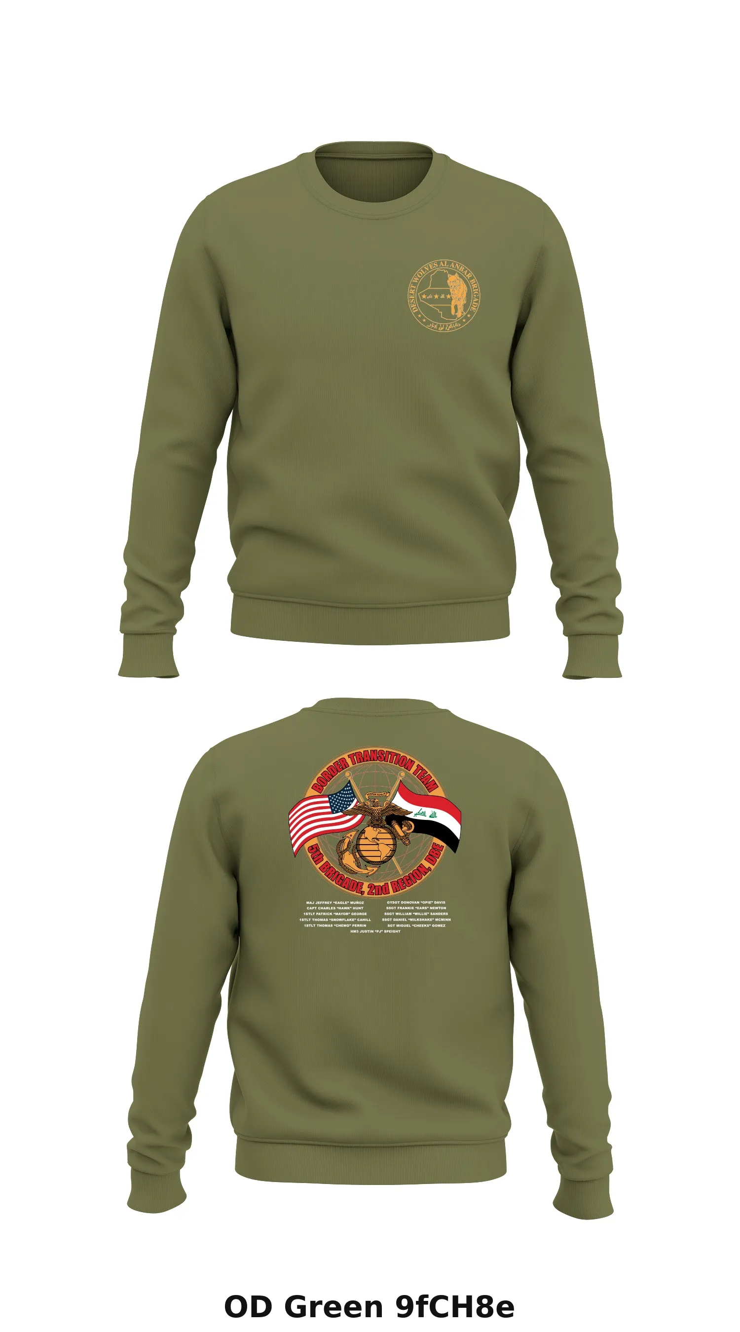 Desert Wolves  Store 1 Core Men's Crewneck Performance Sweatshirt - 9fCH8e