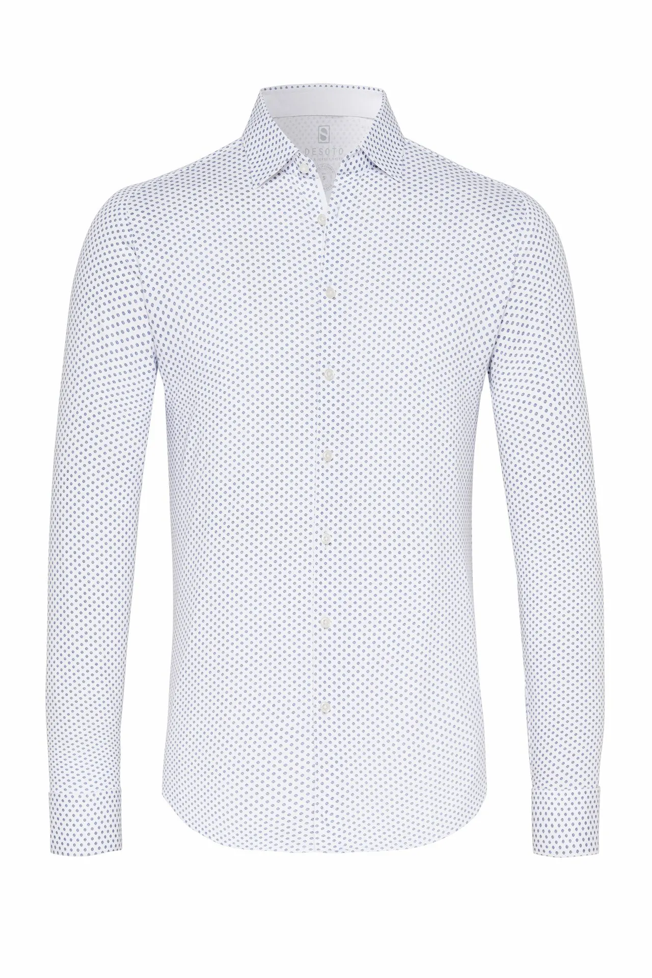 Desoto Geo Pattern Print Jersey Knit Shirt