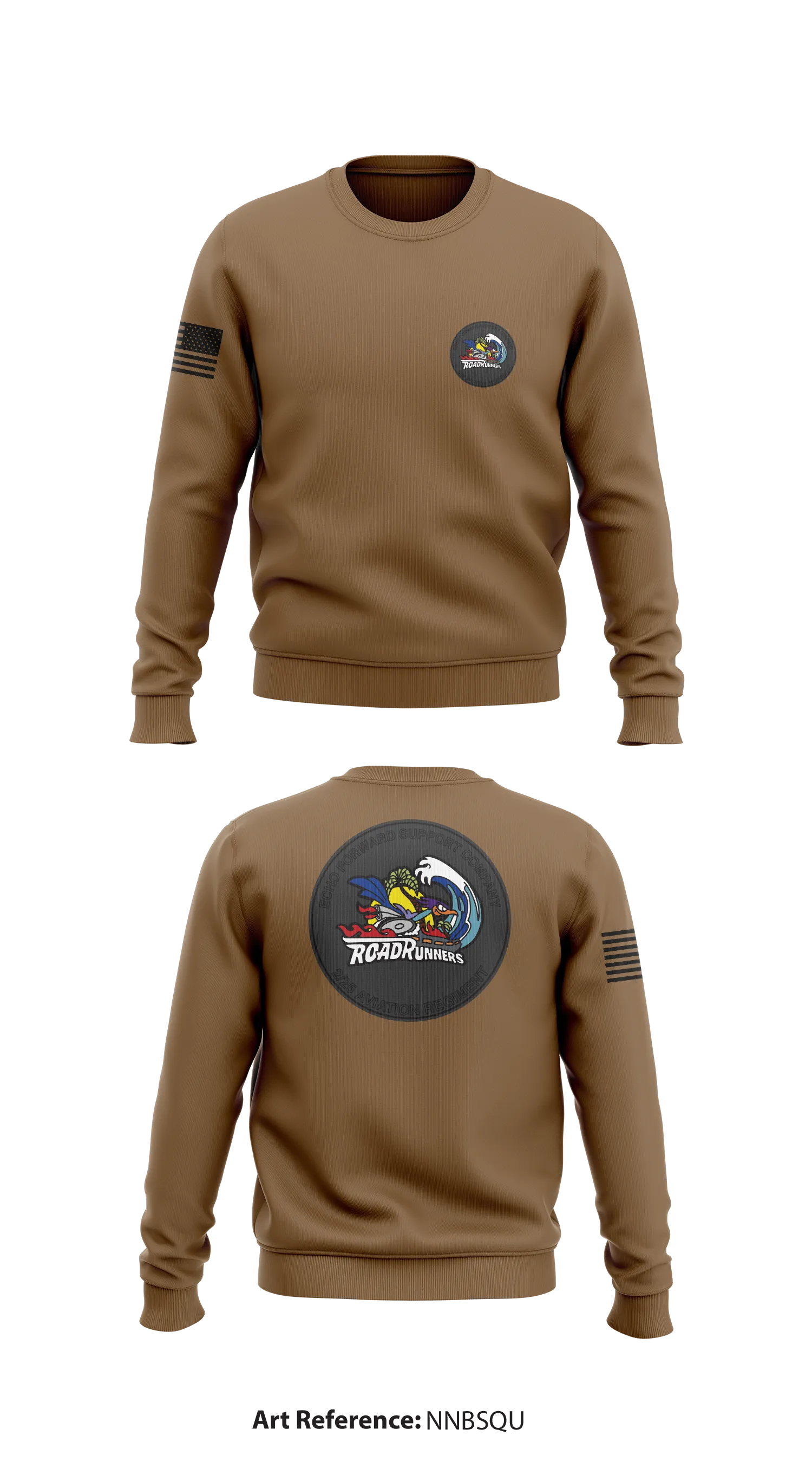 Echo Company 2-25 AVN Road Runners Store 1 Core Men's Crewneck Performance Sweatshirt - NnBsqu