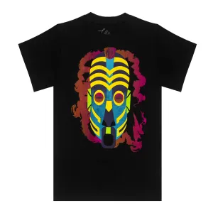 EDIKANGIKONG FIERY SMOKE WARRIOR MASK UNISEX YOUTH SHORT SLEEVE TSHIRT