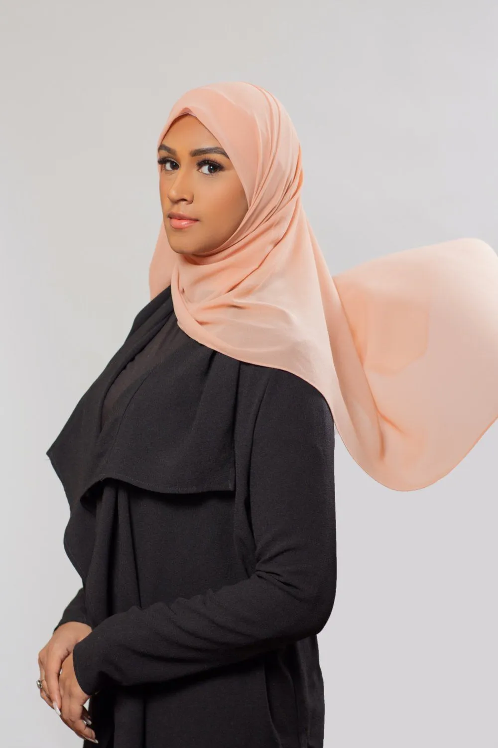 Everyday Premium Chiffon Hijab | Light Khaki