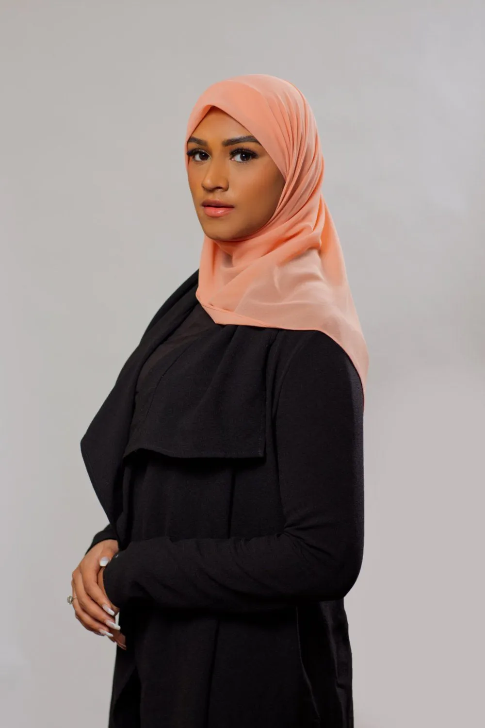 Everyday Premium Chiffon Hijab | Salmon Pink