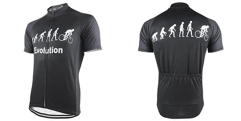 Evolution Of Man Cycling Jersey - Black