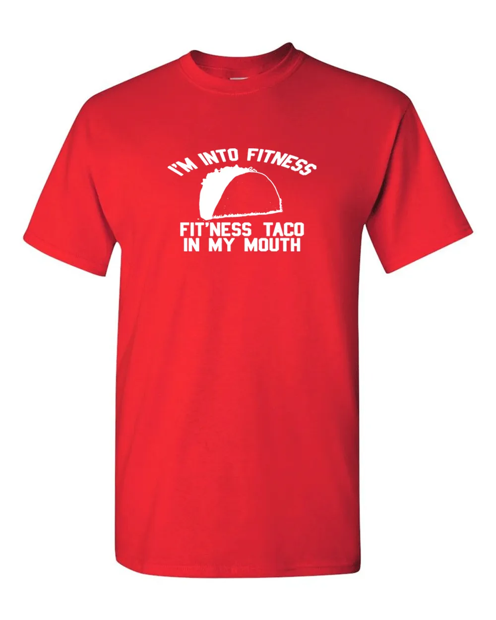 Fitness Taco Funny T Shirt Humorous Gym Mexican Food Tee for Guys
