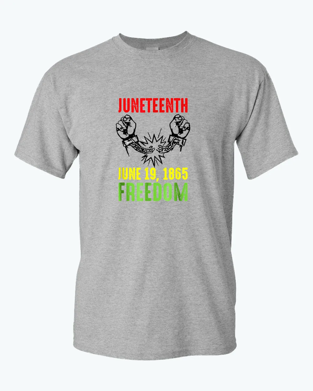 Freedom tees broken chain june 19 1865 t-shirt