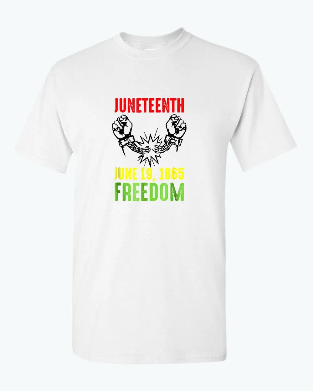 Freedom tees broken chain june 19 1865 t-shirt