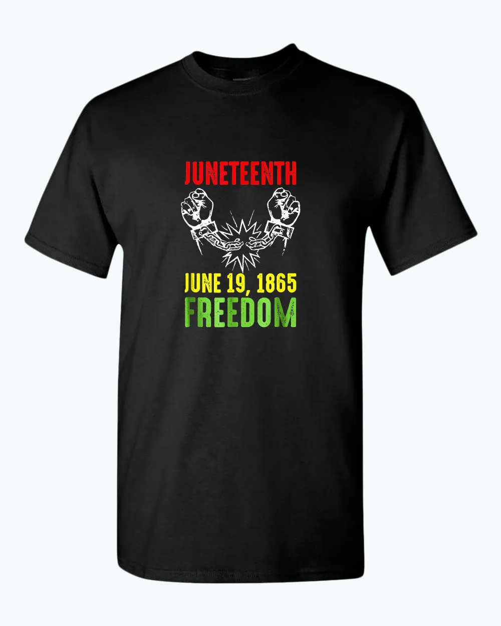 Freedom tees broken chain june 19 1865 t-shirt