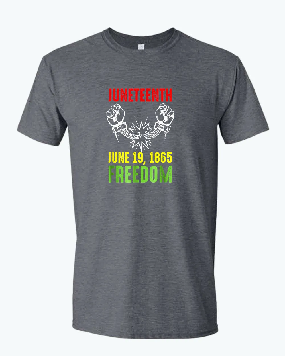 Freedom tees broken chain june 19 1865 t-shirt