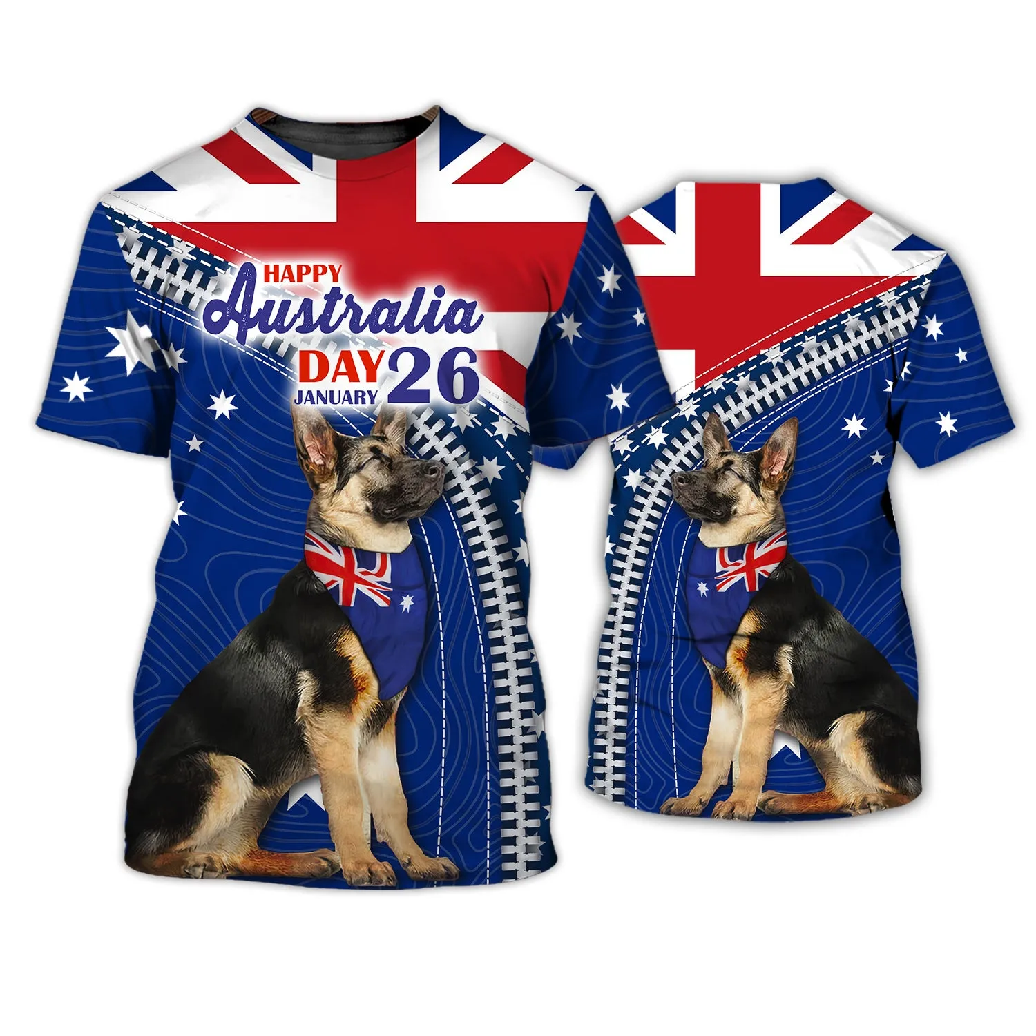 German Shepherd, Happy Australia Day