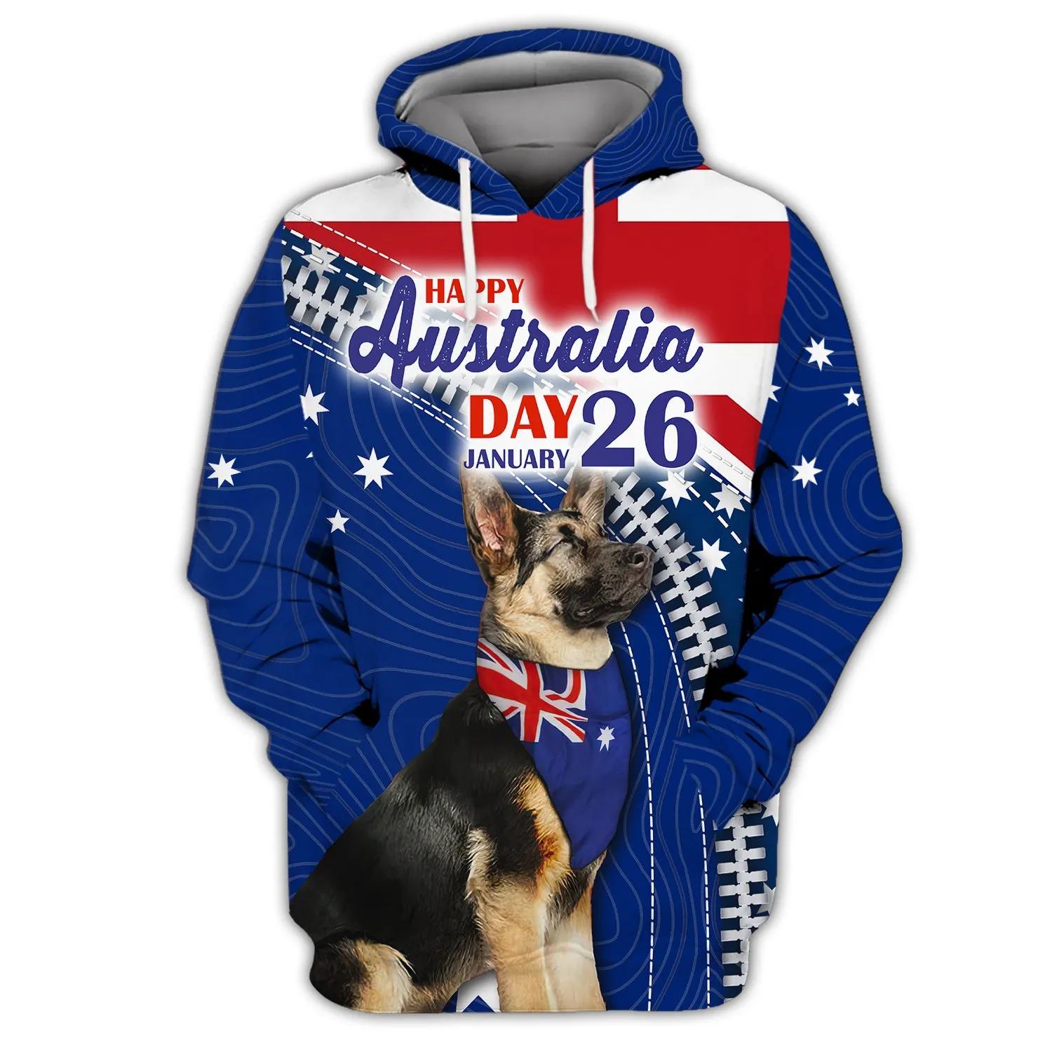German Shepherd, Happy Australia Day