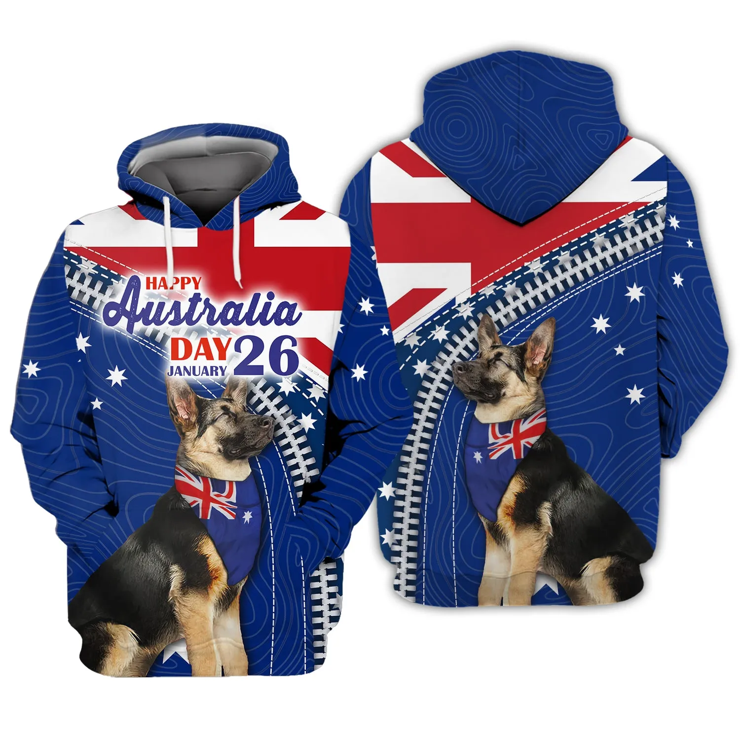 German Shepherd, Happy Australia Day