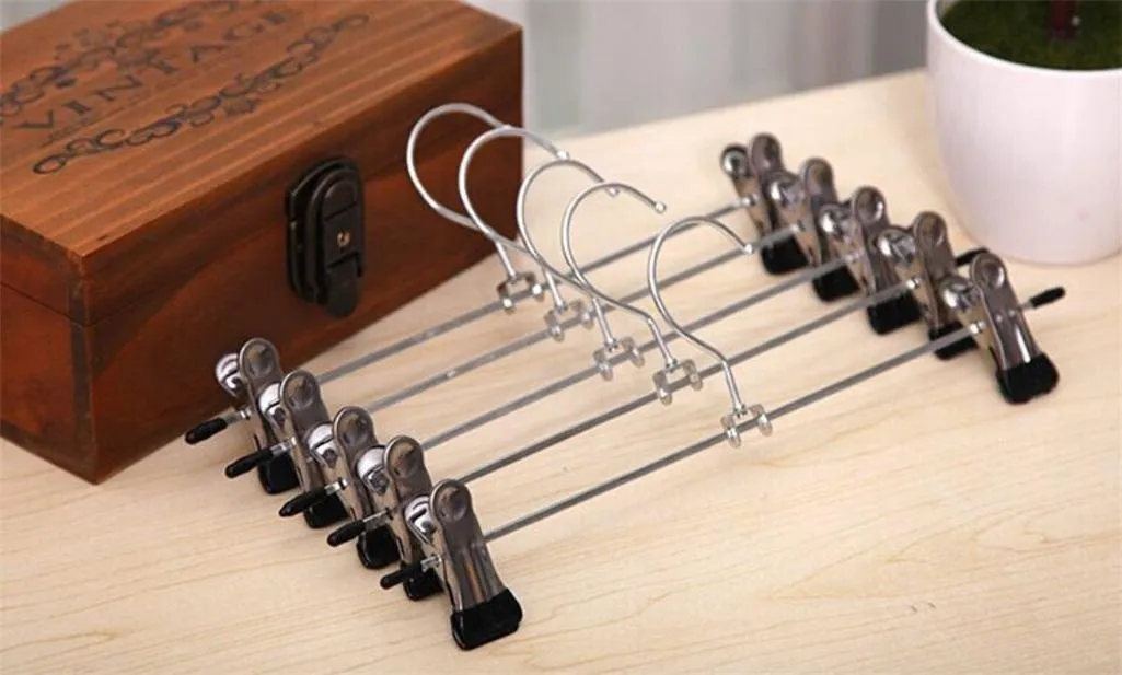 GFYWZ Pants rack stainless steel Windproof Flexible Multi Purpose 28CM Home sock underwear Drying Magic Hangers (pack of 10), black, 2811cm