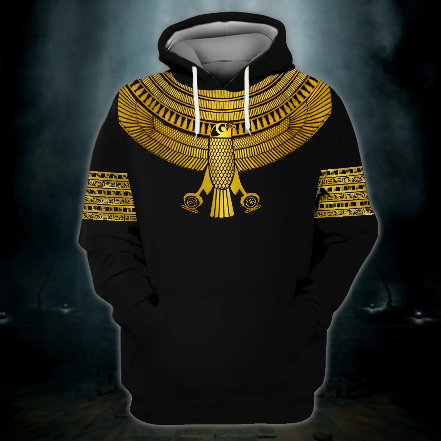 Golden Horus Black, Ancient Egypt 3D Shirts