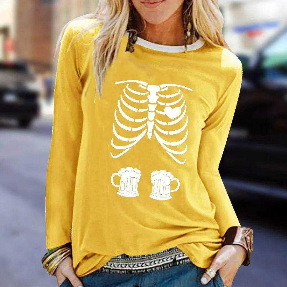 Graphic long Sleeve Shirts Beers