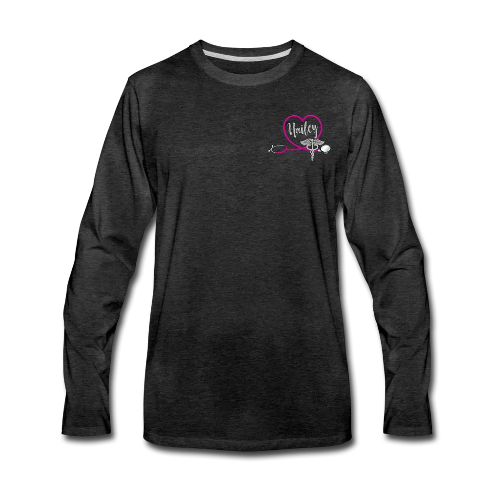 Hailey ER Nurse Flag Men's Premium Long Sleeve T-Shirt