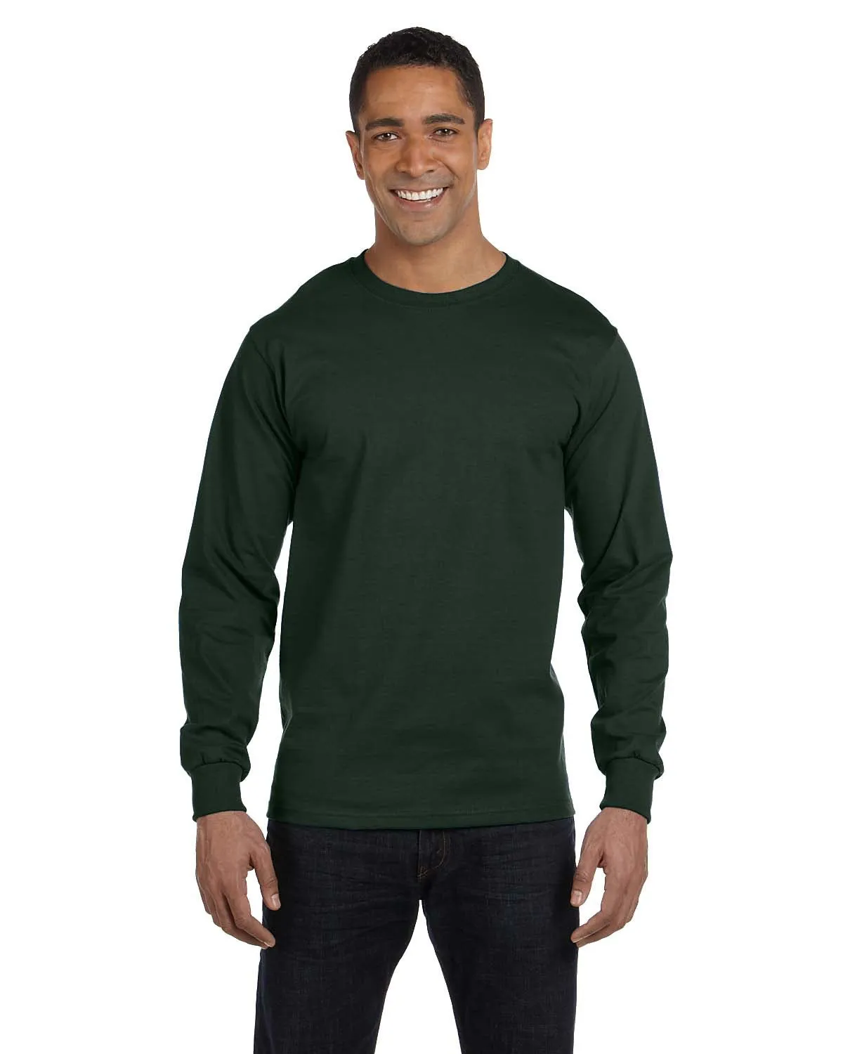 Hanes Adult 6.1 oz Long-Sleeve Beefy-T 5186