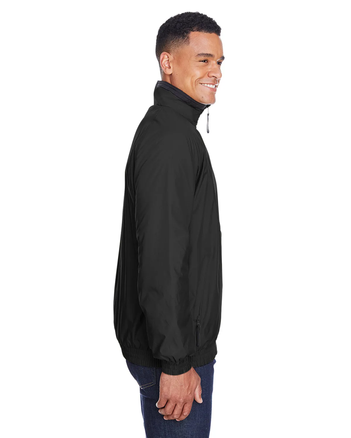 Harriton Adult Flece Lined Nylon Jacket M740