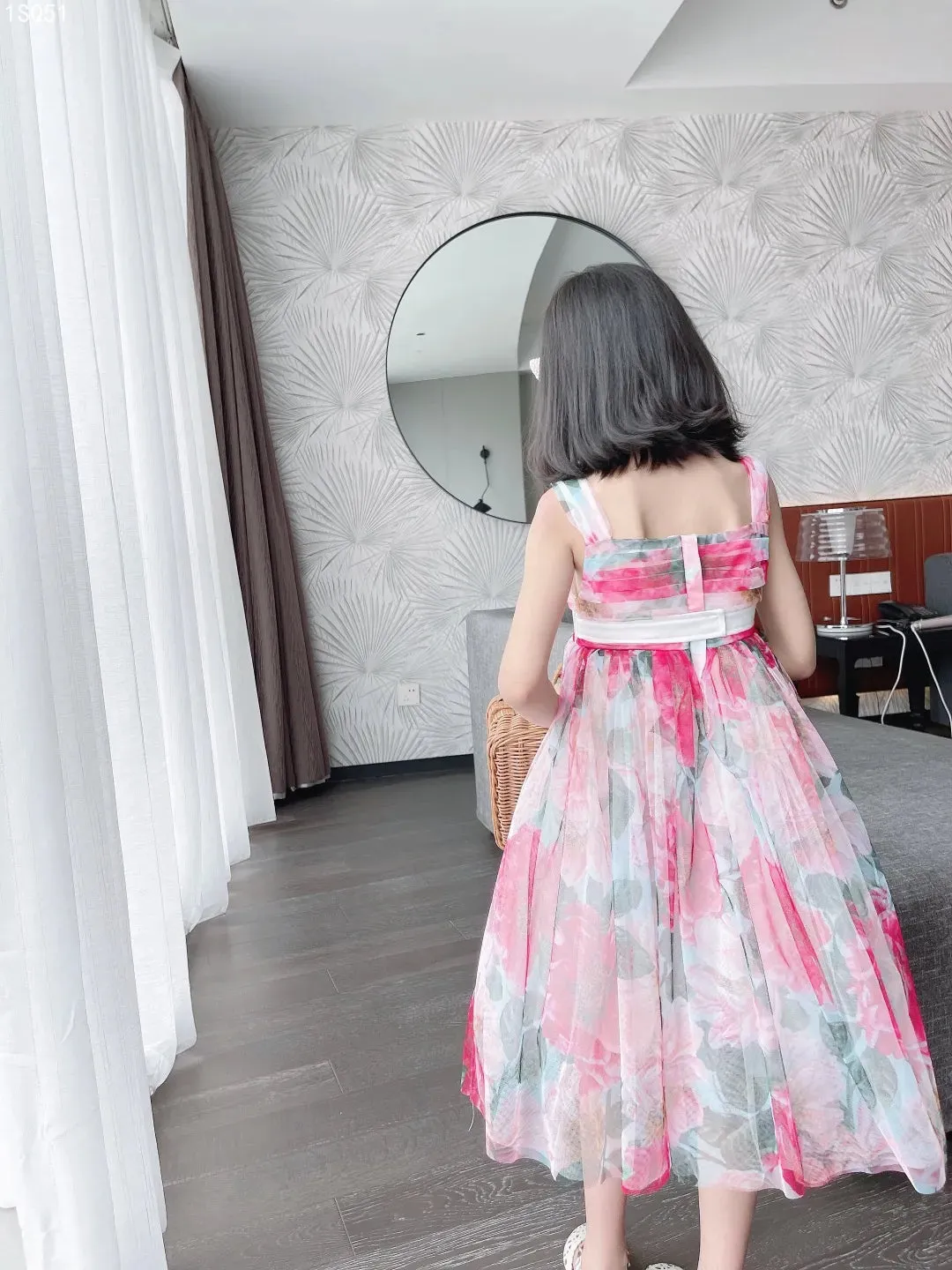 High Quality Flowers Dress For Baby Girls  Summer Kids Girl Beach Dresses suspender Party dress Clothes
