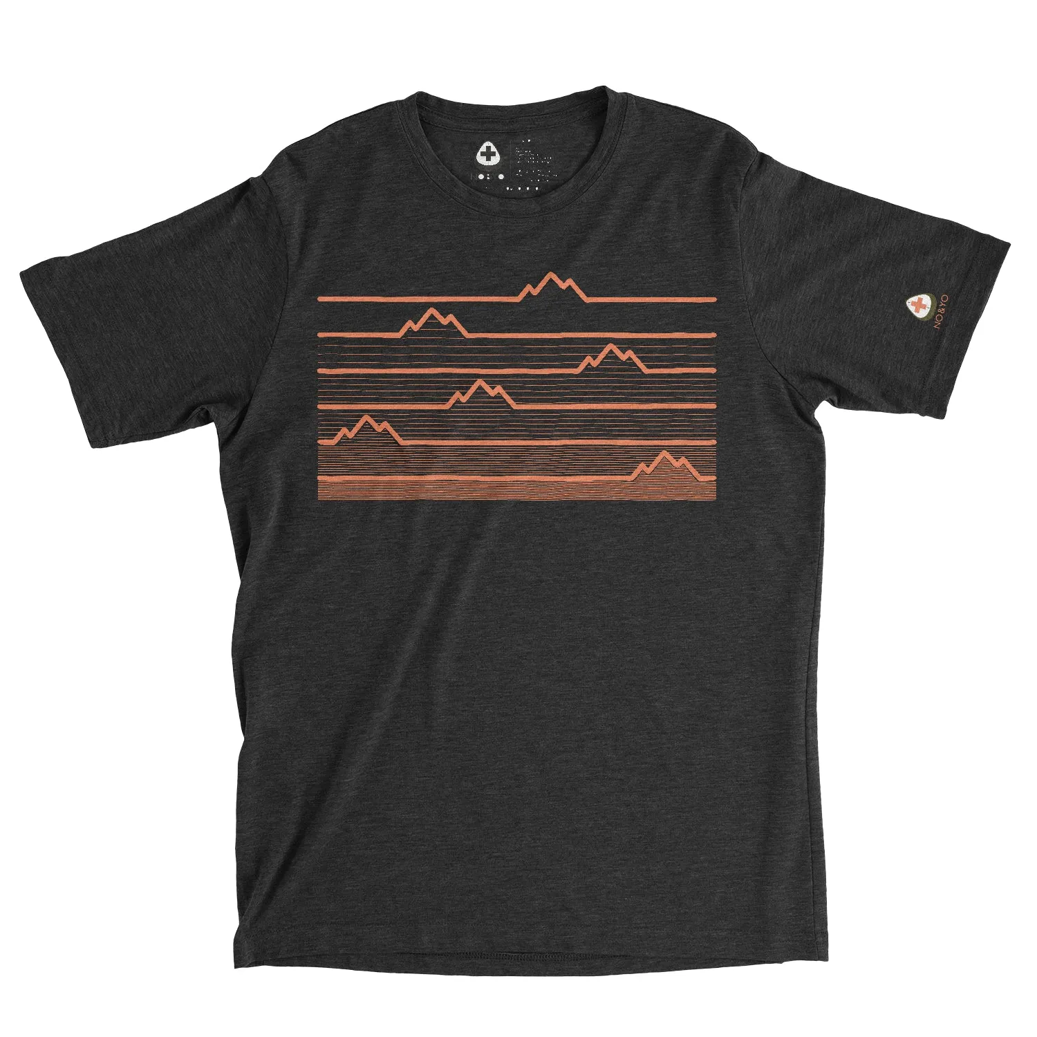 High-Quality Men’s Mountain Heartbeat Graphic Tee