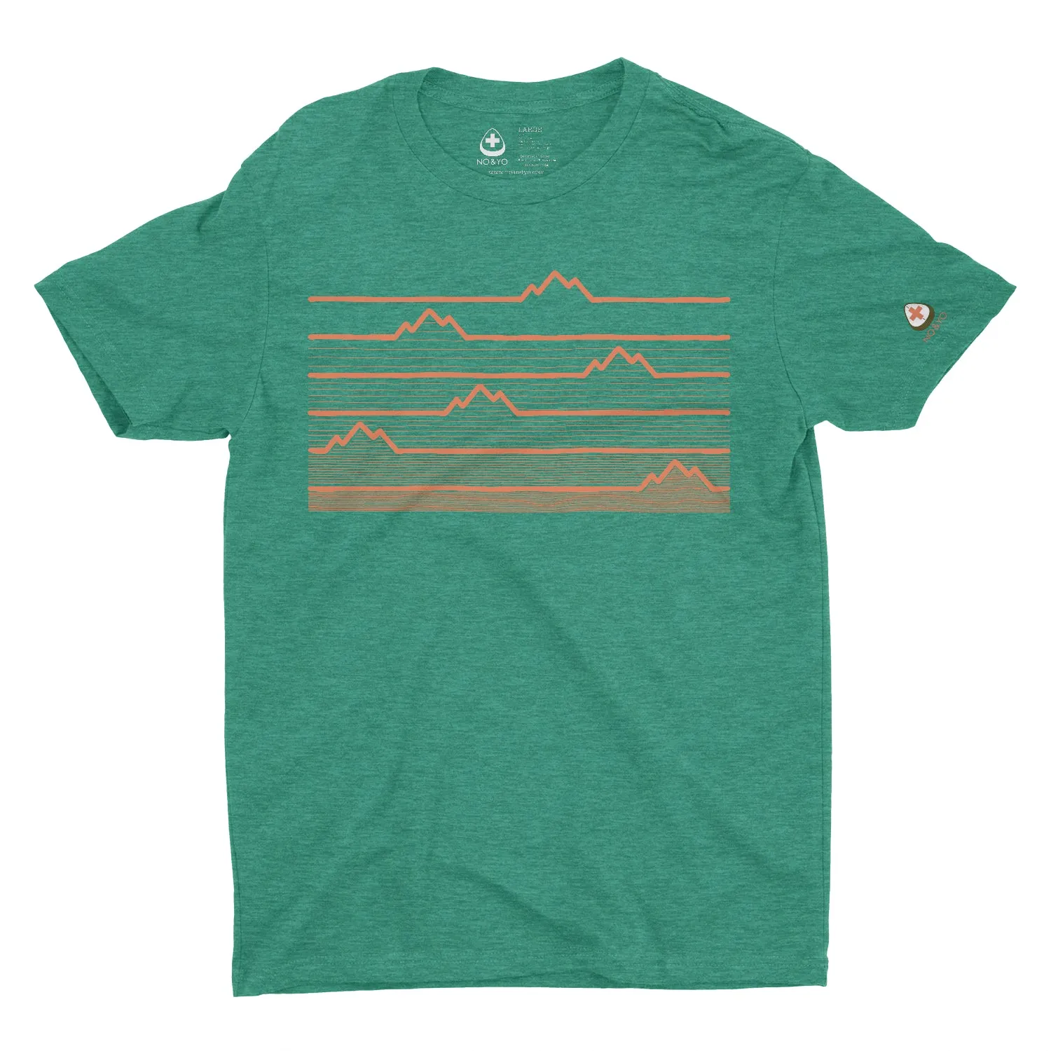 High-Quality Men’s Mountain Heartbeat Graphic Tee