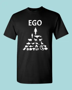 Human Ego, Stop Animals Killing T-shirt, vegan shirt