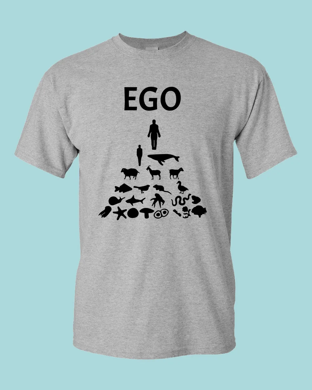 Human Ego, Stop Animals Killing T-shirt, vegan shirt