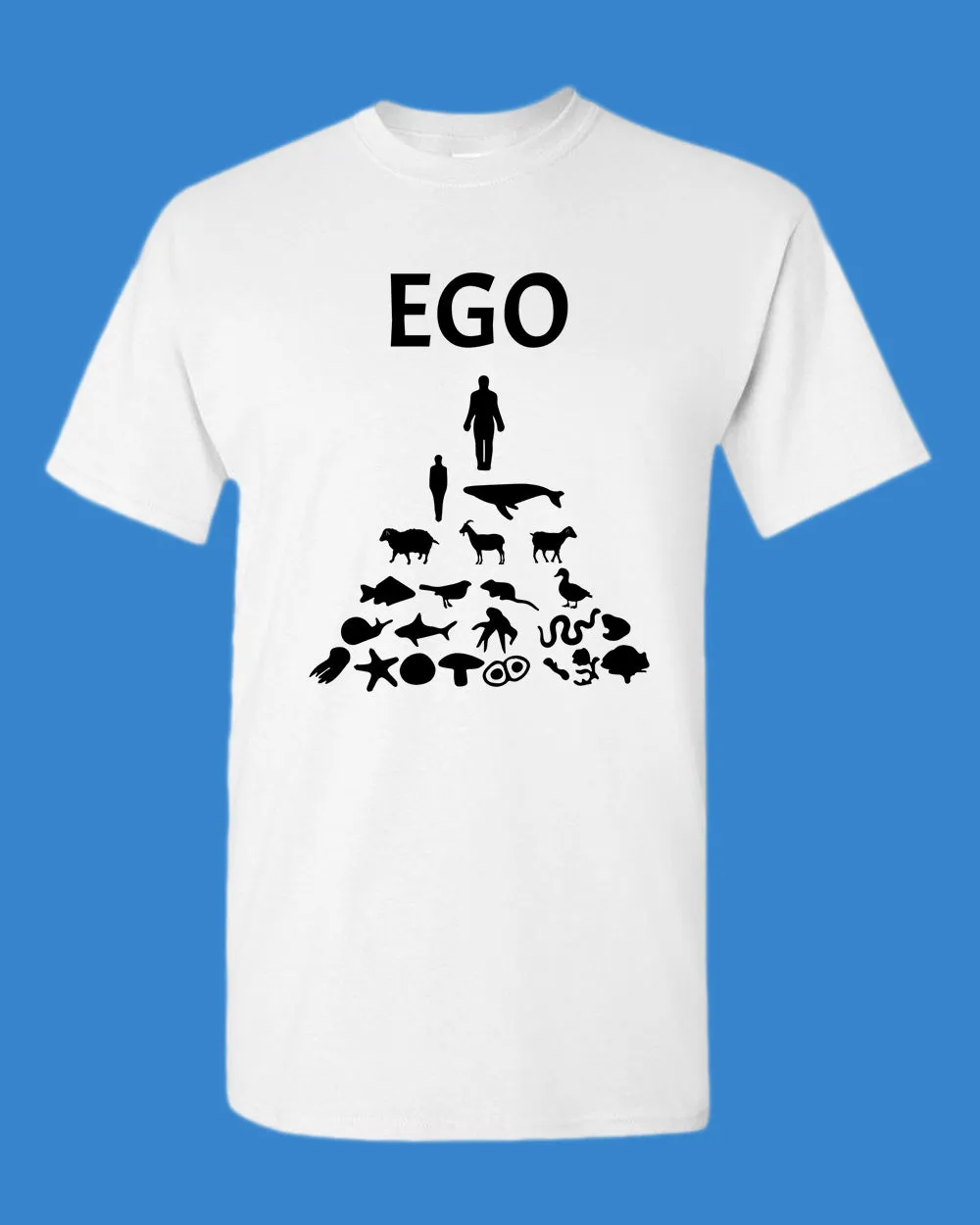 Human Ego, Stop Animals Killing T-shirt, vegan shirt