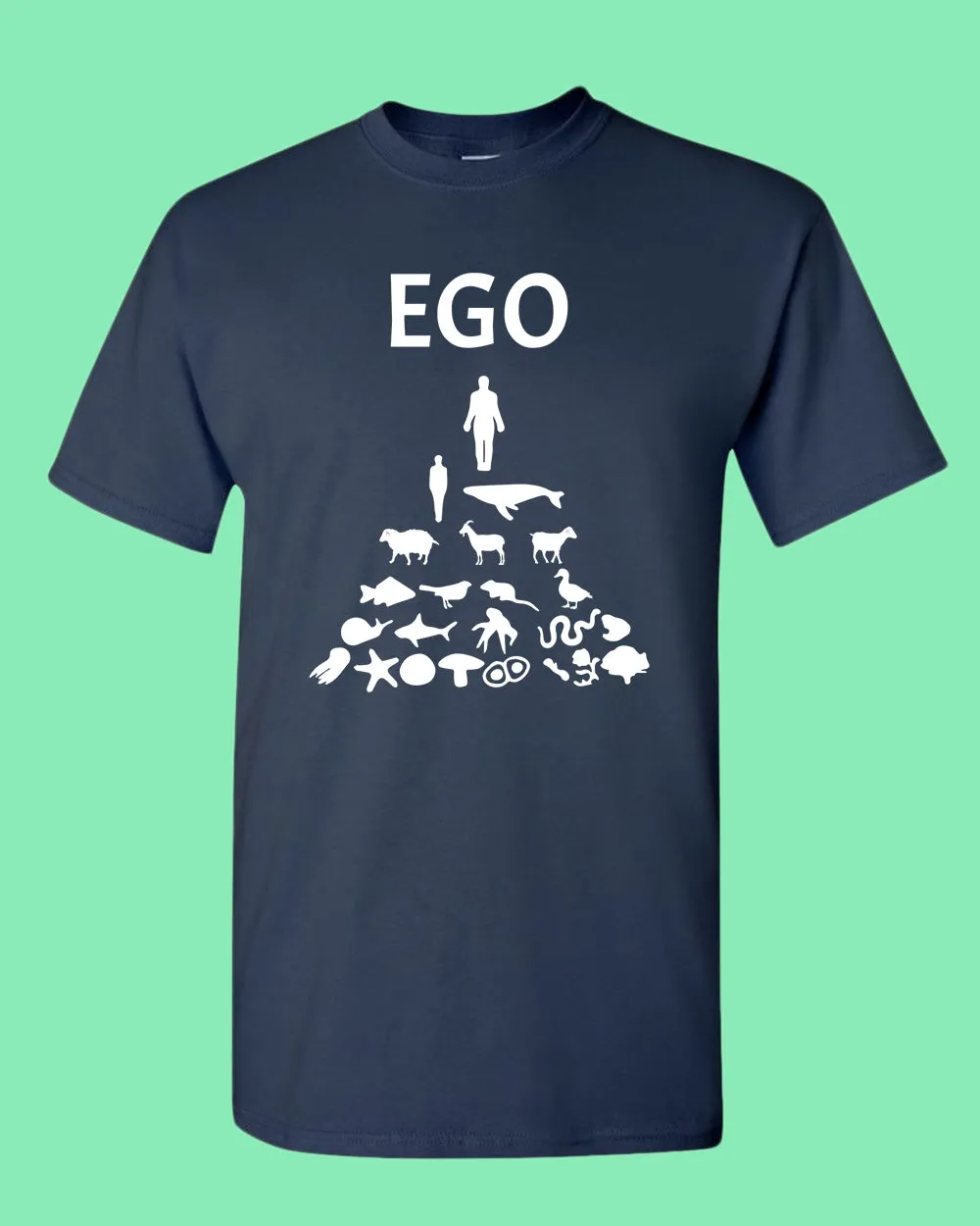 Human Ego, Stop Animals Killing T-shirt, vegan shirt