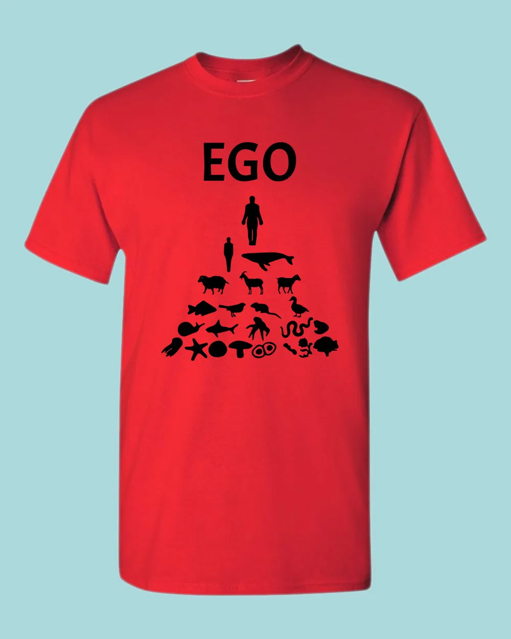 Human Ego, Stop Animals Killing T-shirt, vegan shirt
