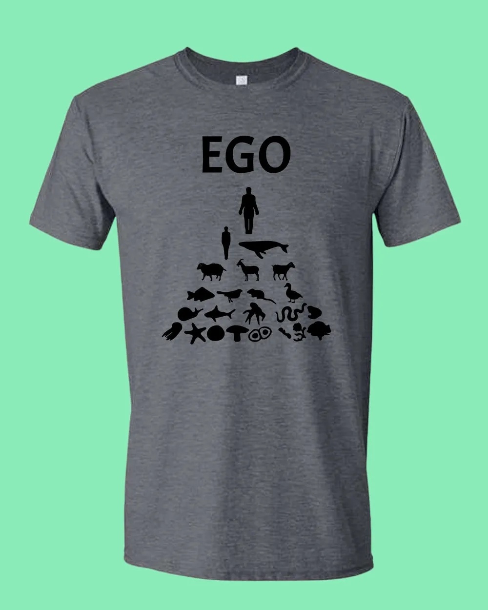 Human Ego, Stop Animals Killing T-shirt, vegan shirt