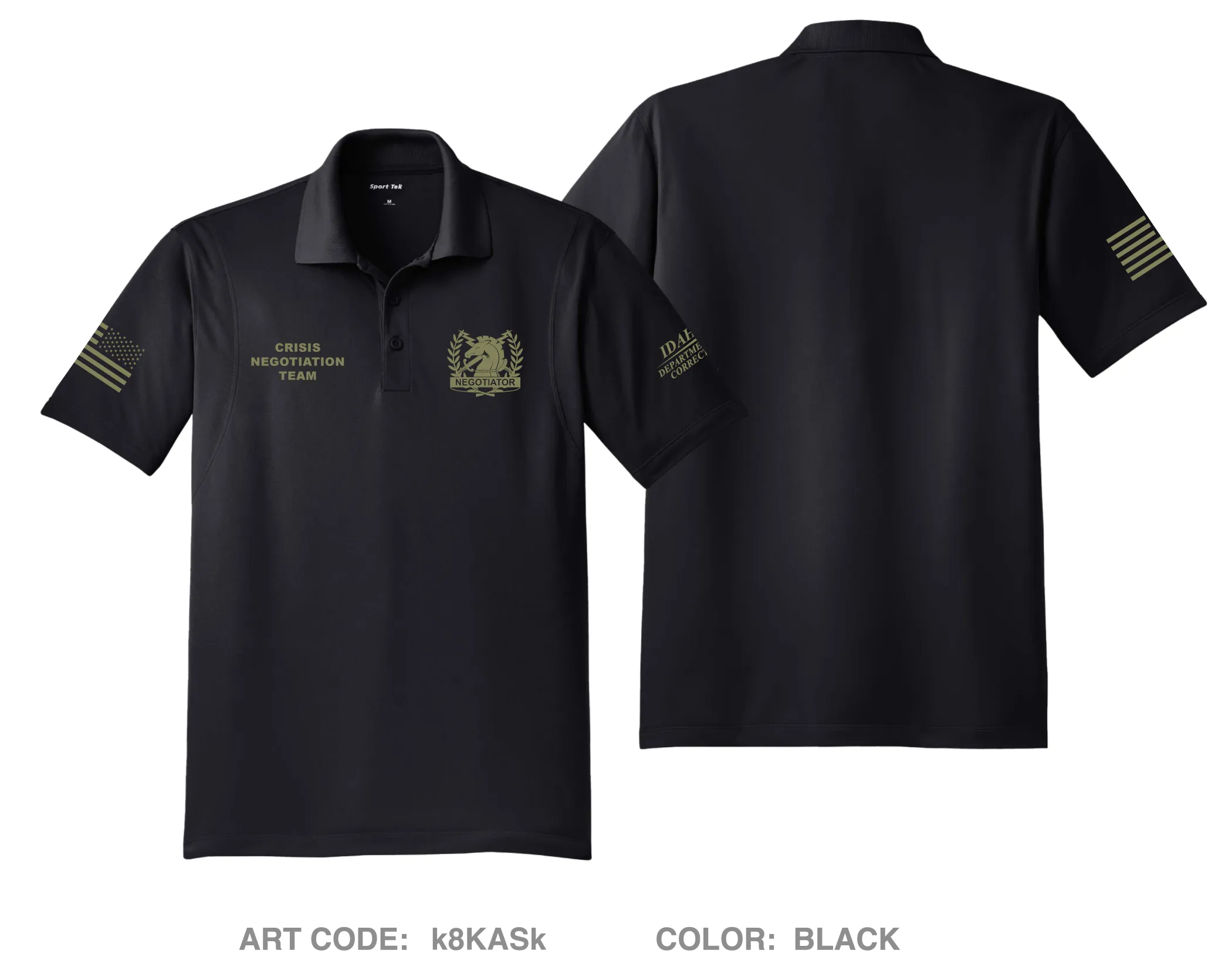 IDOC Crisis Negotiation Team Hi-Tech Performance Men's SS Polo - k8KASk