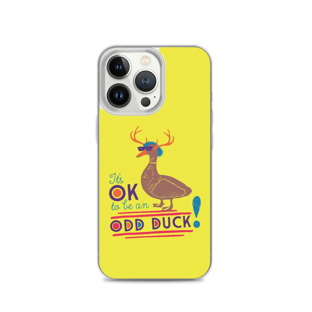 It's OK to be an Odd Duck! iPhone Case (Men's Colors)