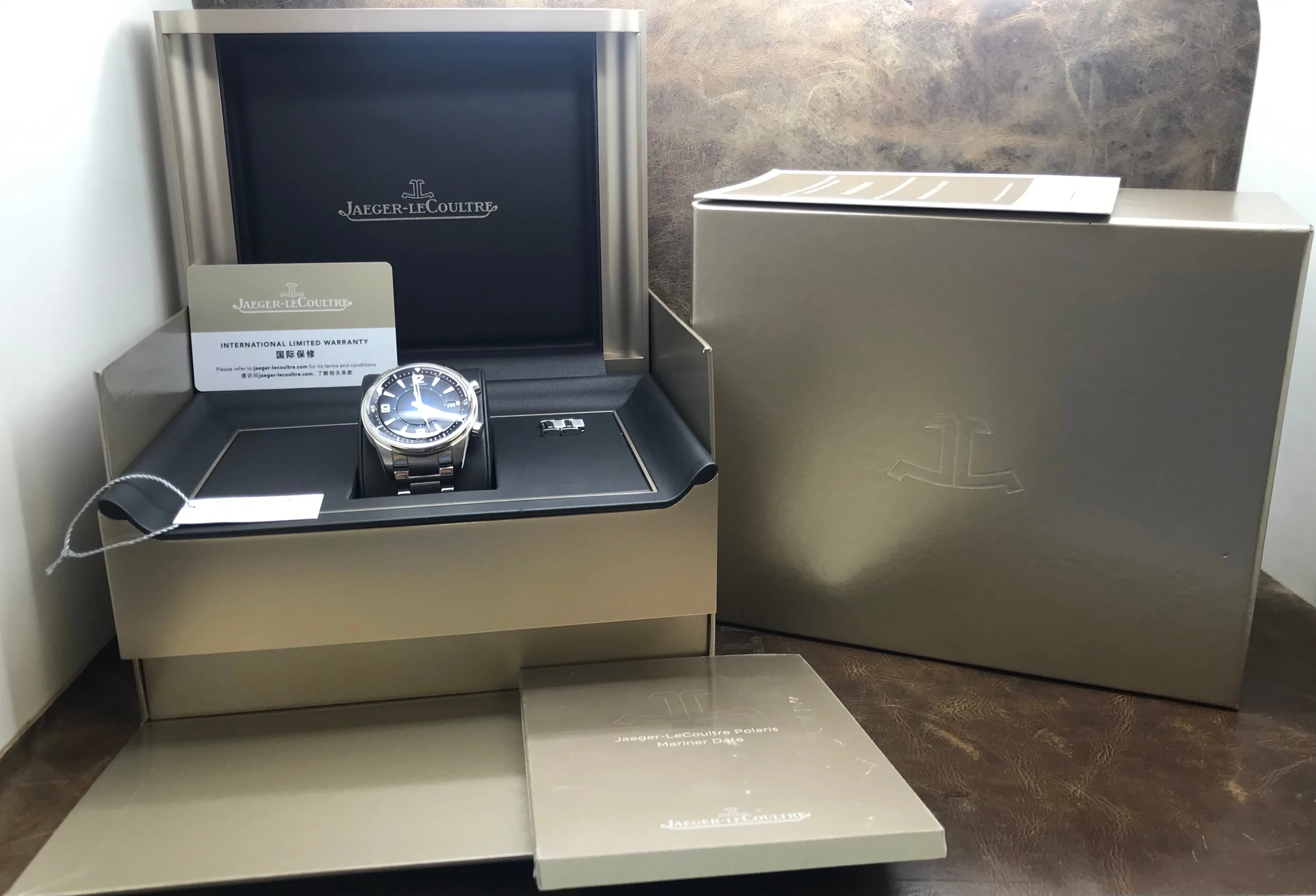 Jaeger-Lecoultre Polaris Mariner Date Q9068180 Blue Dial Automatic Men's Watch