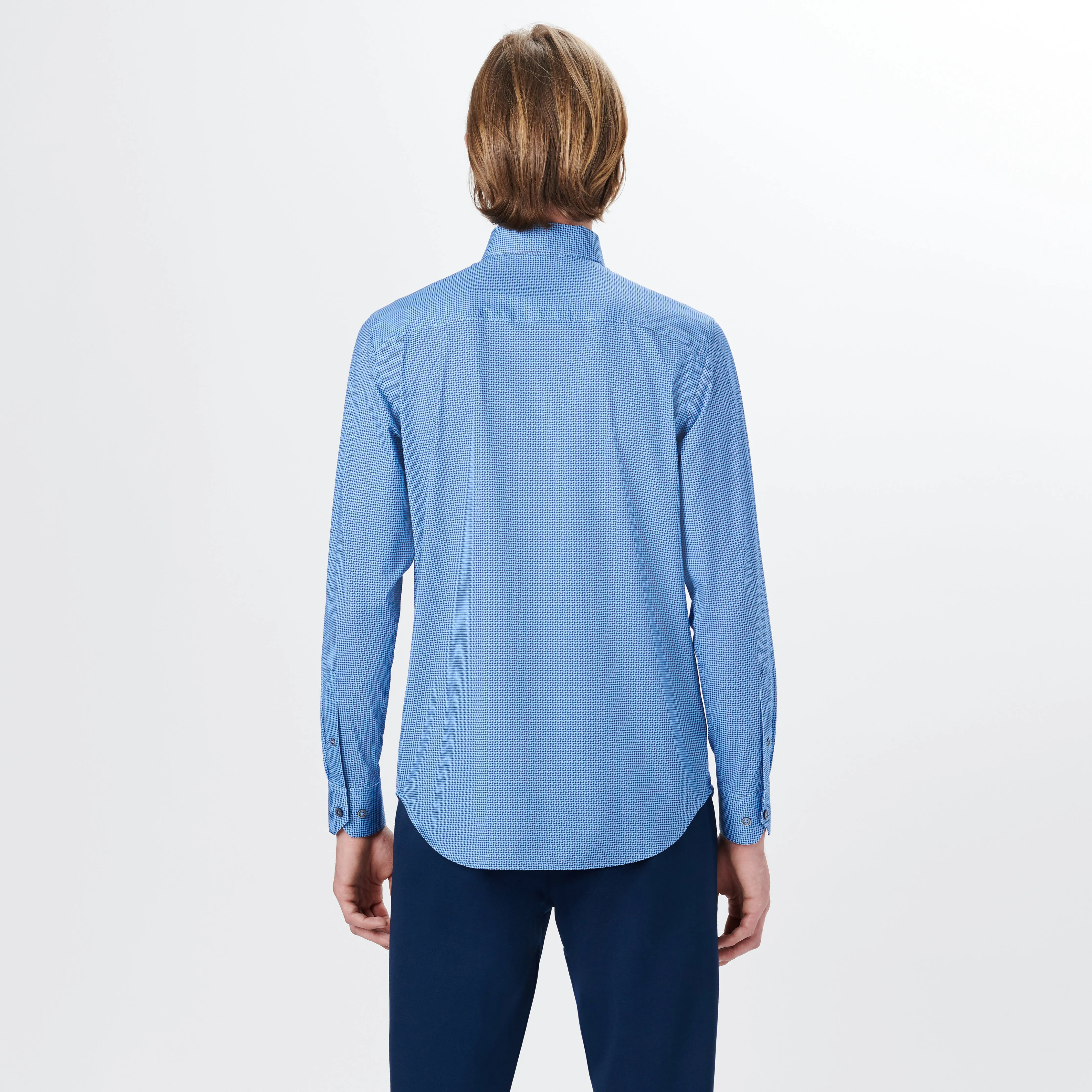 JAMES Hound's Tooth Check OoohCotton Shirt