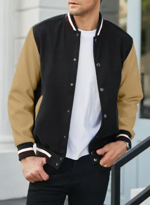 JMIERR Mens Fashion Varsity Jacket Causal Letterman Baseball Bomber Jackets