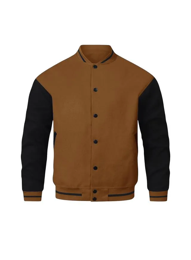 JMIERR Mens Varsity Jacket Causal Button Down Blend Letterman Jacket Slim Fit Bomber Jacket Lightweight Men Baseball Jacket